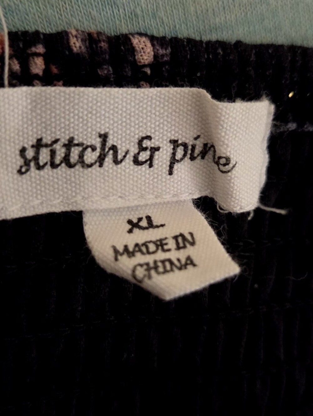 Black Floral Lace Trim Slip Dress - Peach Flowers - Picture 4 of 4
